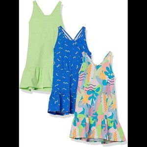 Spotted Zebra Girls' Big Sleeveless Crossback Hi-lo Swing Dresses